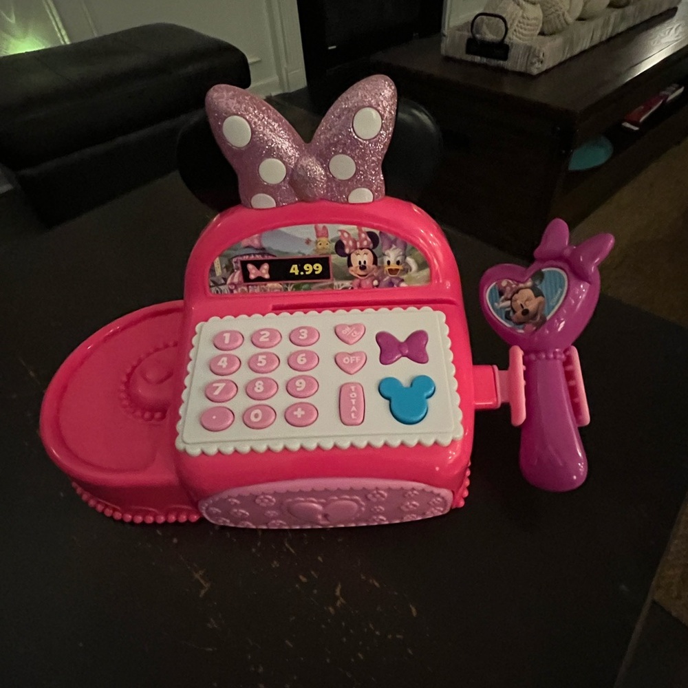 Disney Pink Minnie Mouse Cash Register Toy